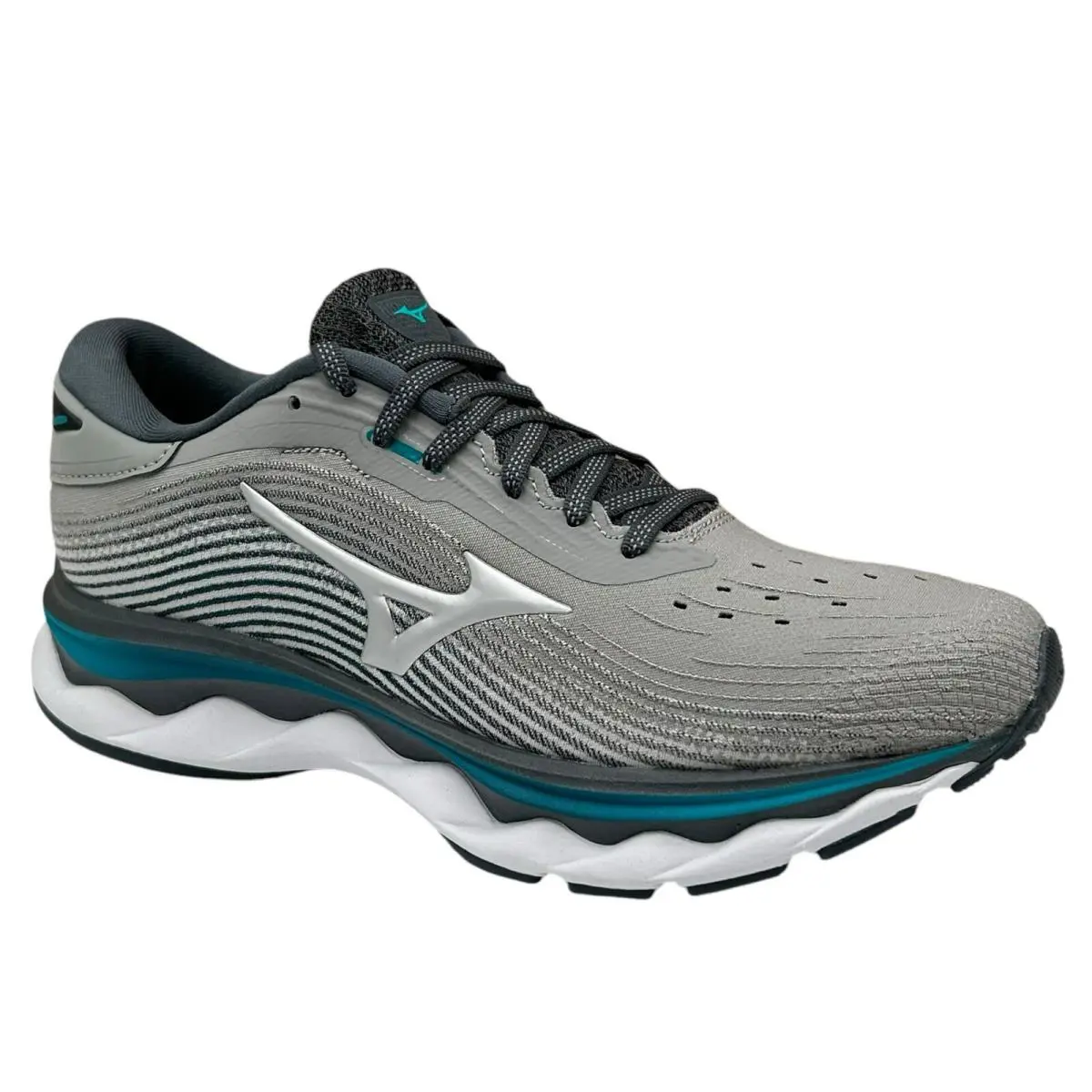 Mizuno shoes - Mizuno Wave Sky - Wave Sky - Enerzy - Gray/White/Blue (UPC: 889961465031) 13