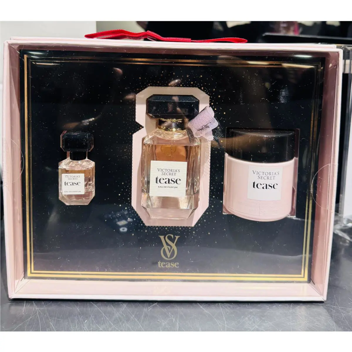 Victoria`s Secret Tease Gift Set 3 Pieces Eau De Parfum 1.7oz/50ml Perfume