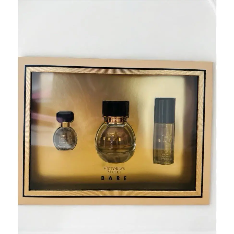 Victoria`s Secret Bare 3 Pieces Gift Set Eau de Parfum Perfume 1.7oz/50ml by Victoria's Secret