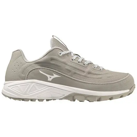 Mizuno Ambition 3 AS Low Baseball Sneaker Shoes 11GT235105 Grey White Womens 11M