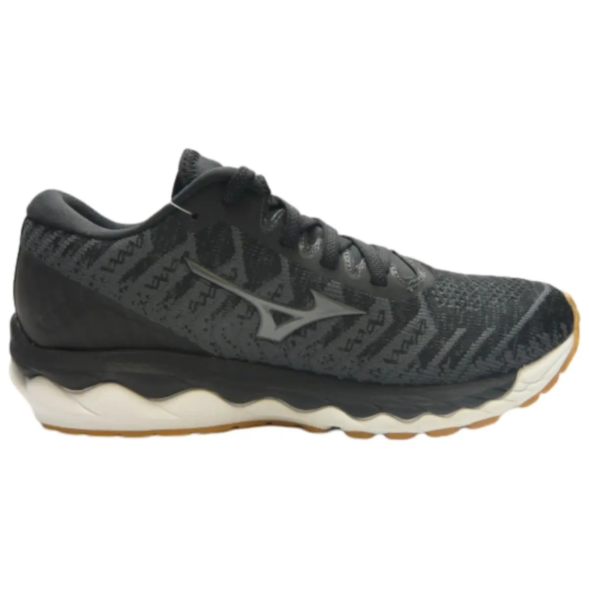 Mizuno Women`s Wave Sky 4 Waveknit Running Shoes Dark Shadow US 7 D - Dark Shadow