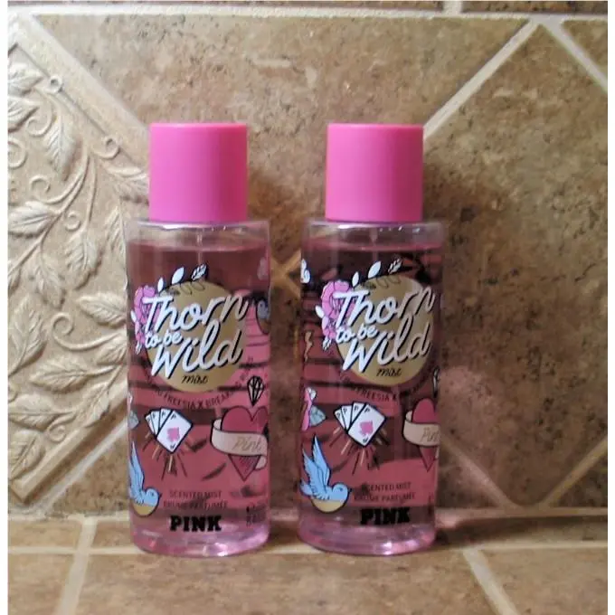 Victoria`s Secret Pink Thorn To Be Wild Spray Mist 8.4oz Lot of 2