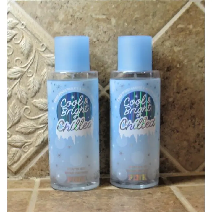 Victoria`s Secret Pink Cool Bright Chilled Spray Mist 8.4oz Lot of 2