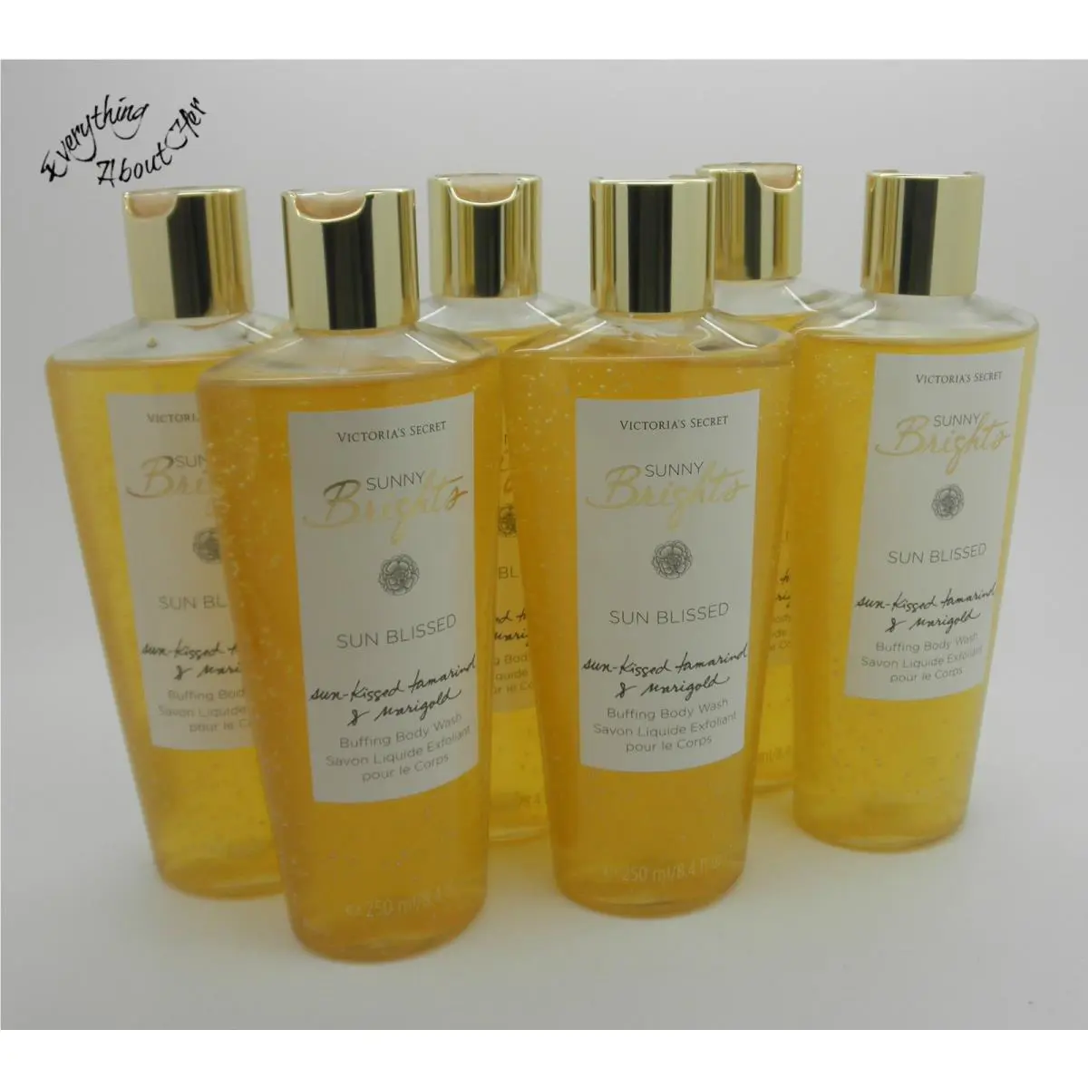 Lot of 6 Victoria`s Secret Sun Blissed Buffing Body Wash - 8.4 Oz. Each – Nla