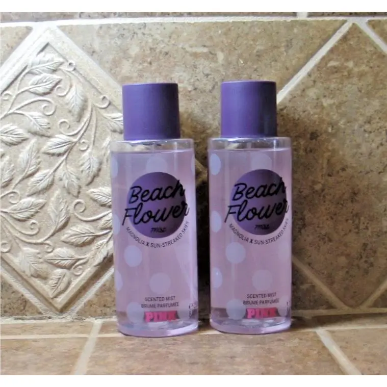Victoria`s Secret Pink Beach Flower Spray Mist 8.4oz Lot of 2