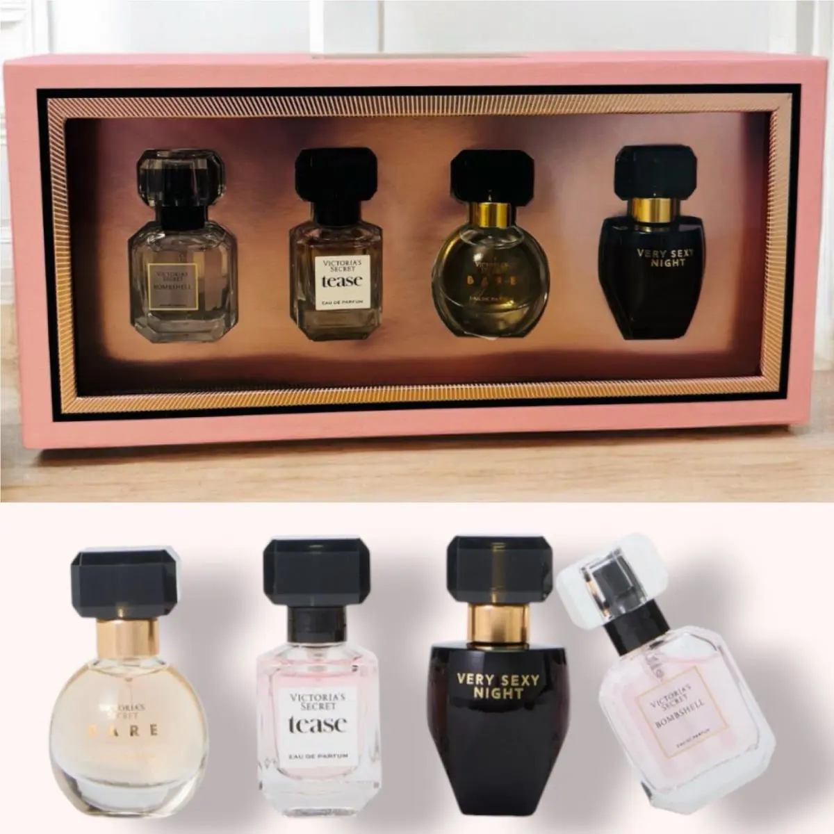 Victoria’s Secret Eau de Parfum Perfume 4 Pieces Travel Size