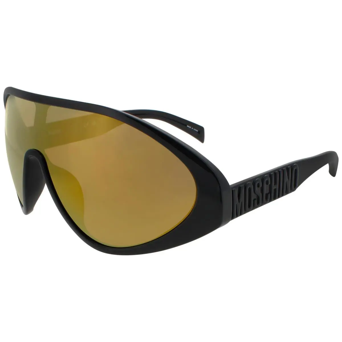 Moschino MOS157/S 0807/SQ 0807 Sunglasses Black Frame Multilayer Gold Lens 99 mm