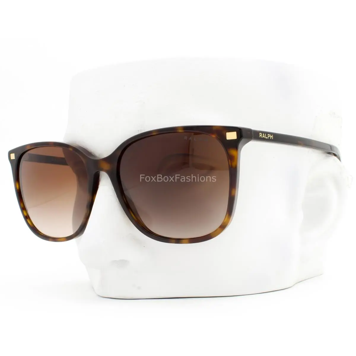 Ralph Lauren Sunglasses Shiny Dark Brown Tortoise Gold RA 5293 5003/3B with Case