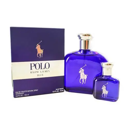 Gift Set Polo Blue By Ralph Lauren 2pc4.2oz.EDT + 0.5 Oz. Men Travel Set