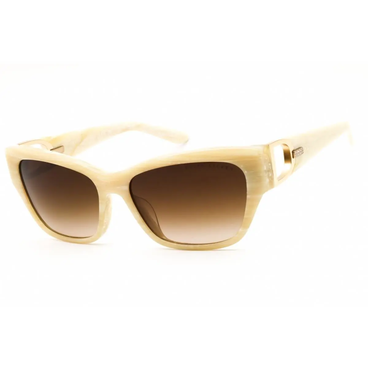 Ralph Lauren RL8206U 608413 Cream Horn/brown Gradient 57-16-140 Sunglasses - Frame: Cream Horn, Lens: Brown Gradient, code: 608413