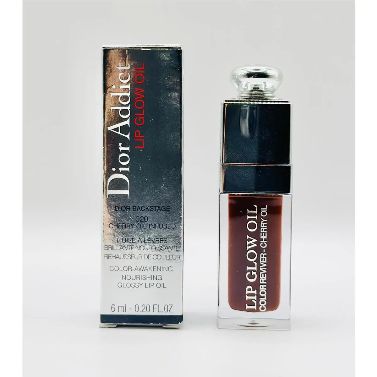 Dior Addict Lip Glow Oil Dior Backstage 020 Mahogany-0.20 oz/6ml-BNIB