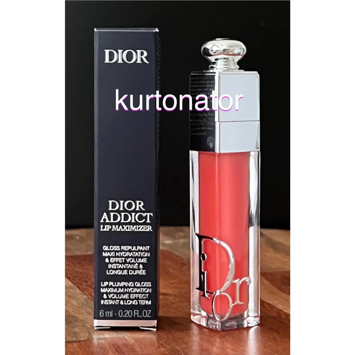 Dior Addict Poppy Coral Lip Maximizer Plumping Lip Gloss 0.20 oz