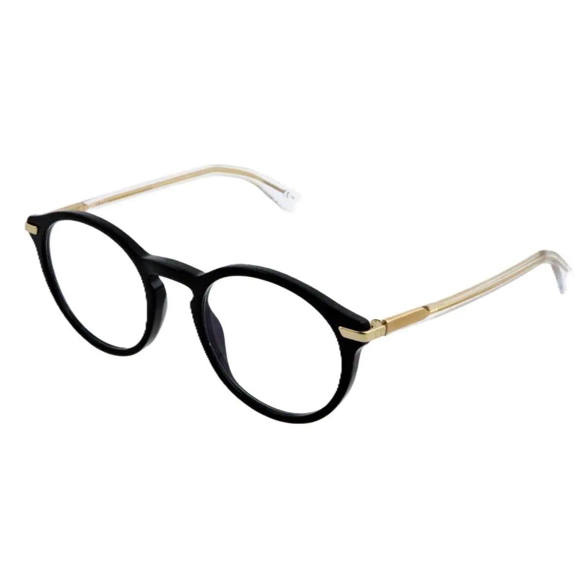 Christian Dior Dioressence5 7C5 49mm Black Gold Eyeglasses Italy Unisex - Frame: Black