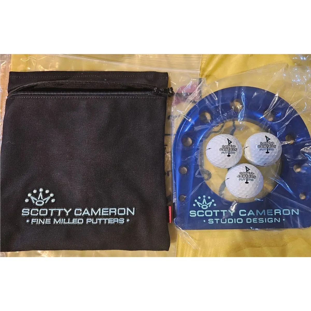 Scotty Cameron Ltd 7 Pt Crown Circle T Putting Cup Blue/tiff W/pro V1 Balls