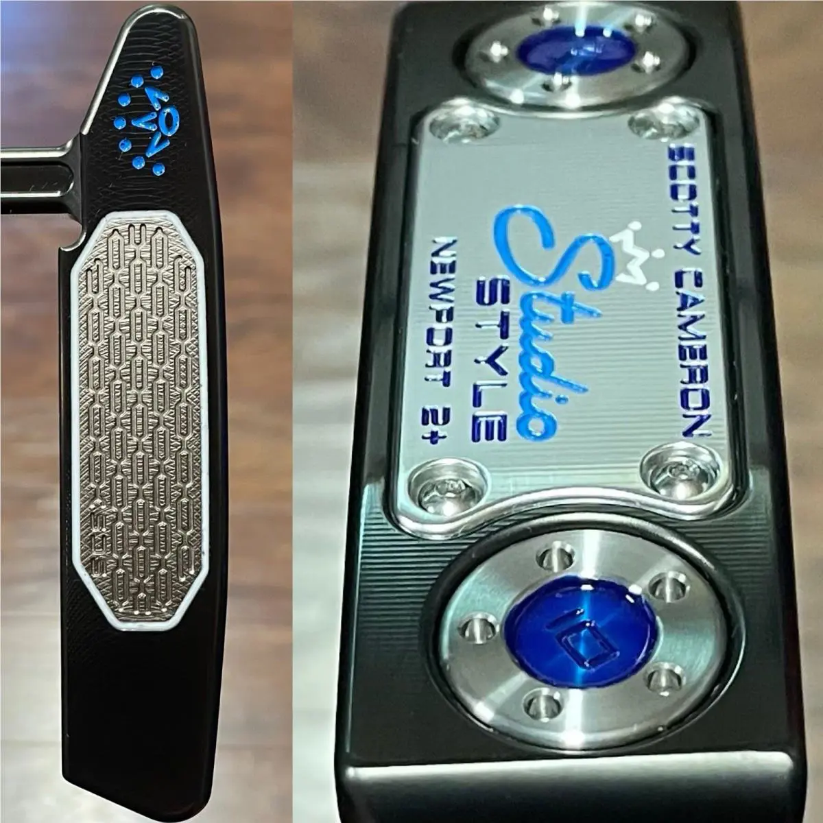 Scott  - Studio Style Newport 2 Plus - SCS - 2026 -Xtreme Dark Finish -DLC - Blue, Lie Angle: Black 0