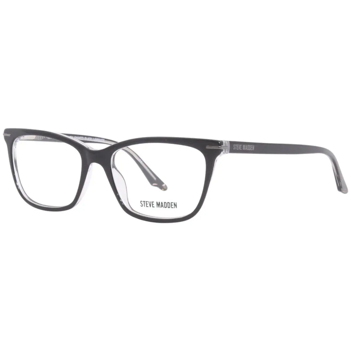 Steve Madden Shantti Eyeglasses Frame Women`s Black Laminate Full Rim 53mm