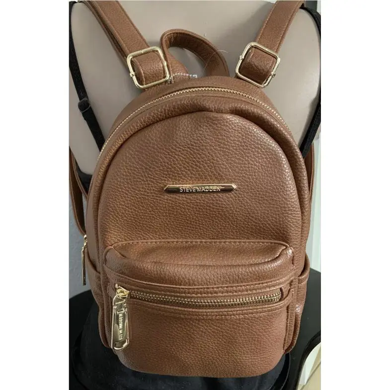 Backpack Purse Bag Pockets Luggage Carry ON Brown Steve Madden