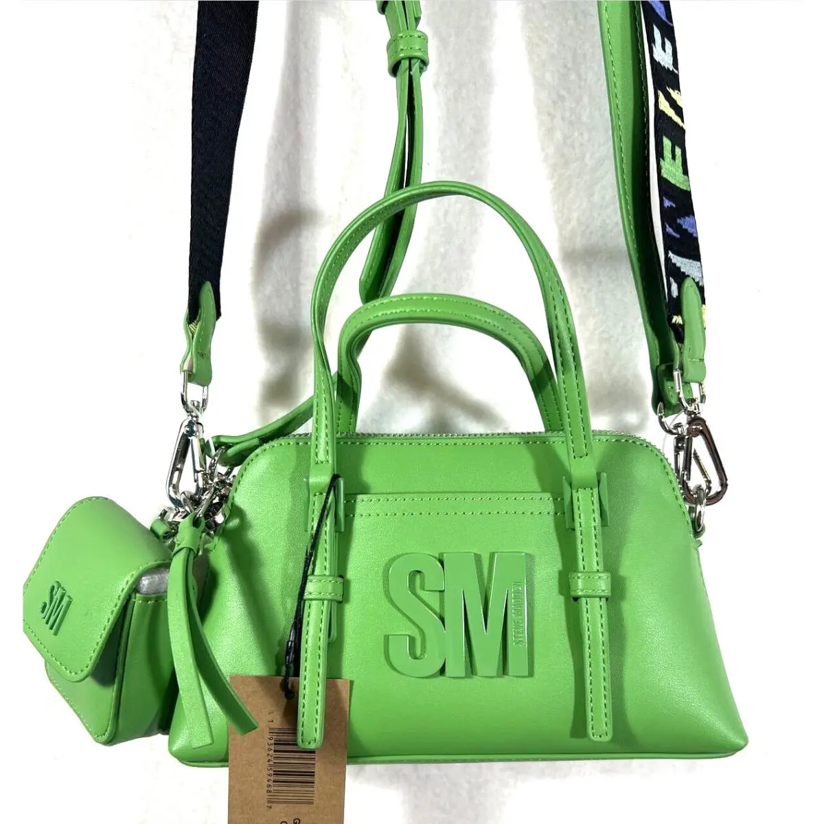 Steve Madden Green Flare Crossbody Purse Bag w/ Air Pod Case DT622845