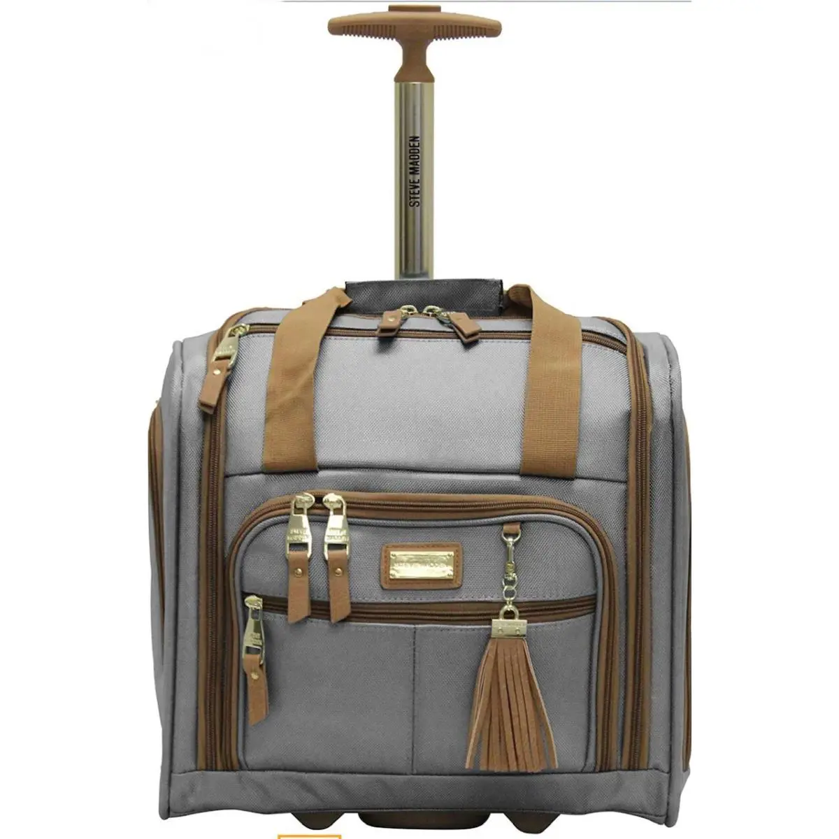 Steve Madden Underseat Wheeled Bag 15 Carryon Gray Harlo