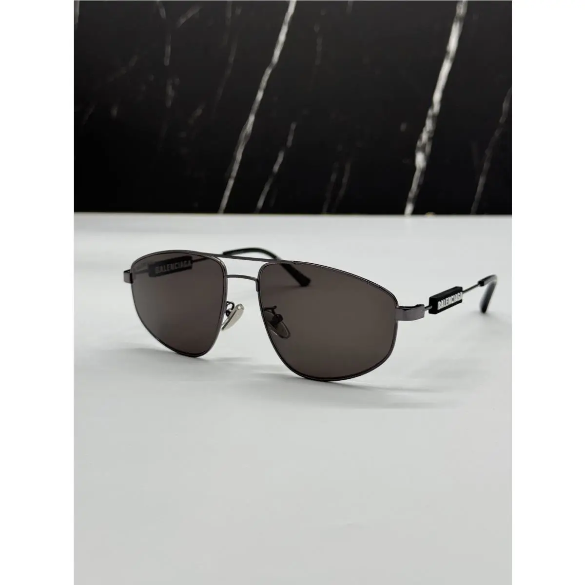 Balenciaga BB0115S 001 Black Pilot Unisex Sunglasses Balenciaga Eyewear