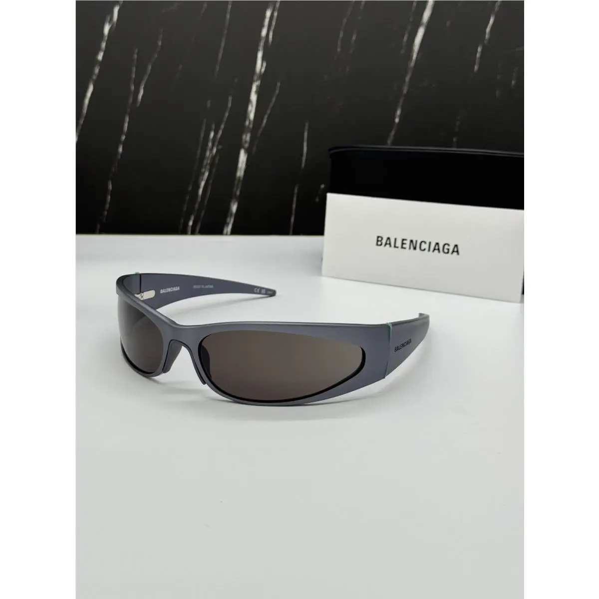 Balenciaga BB0290S 002 Gray Unisex Sunglasses Balenciaga Eyewear