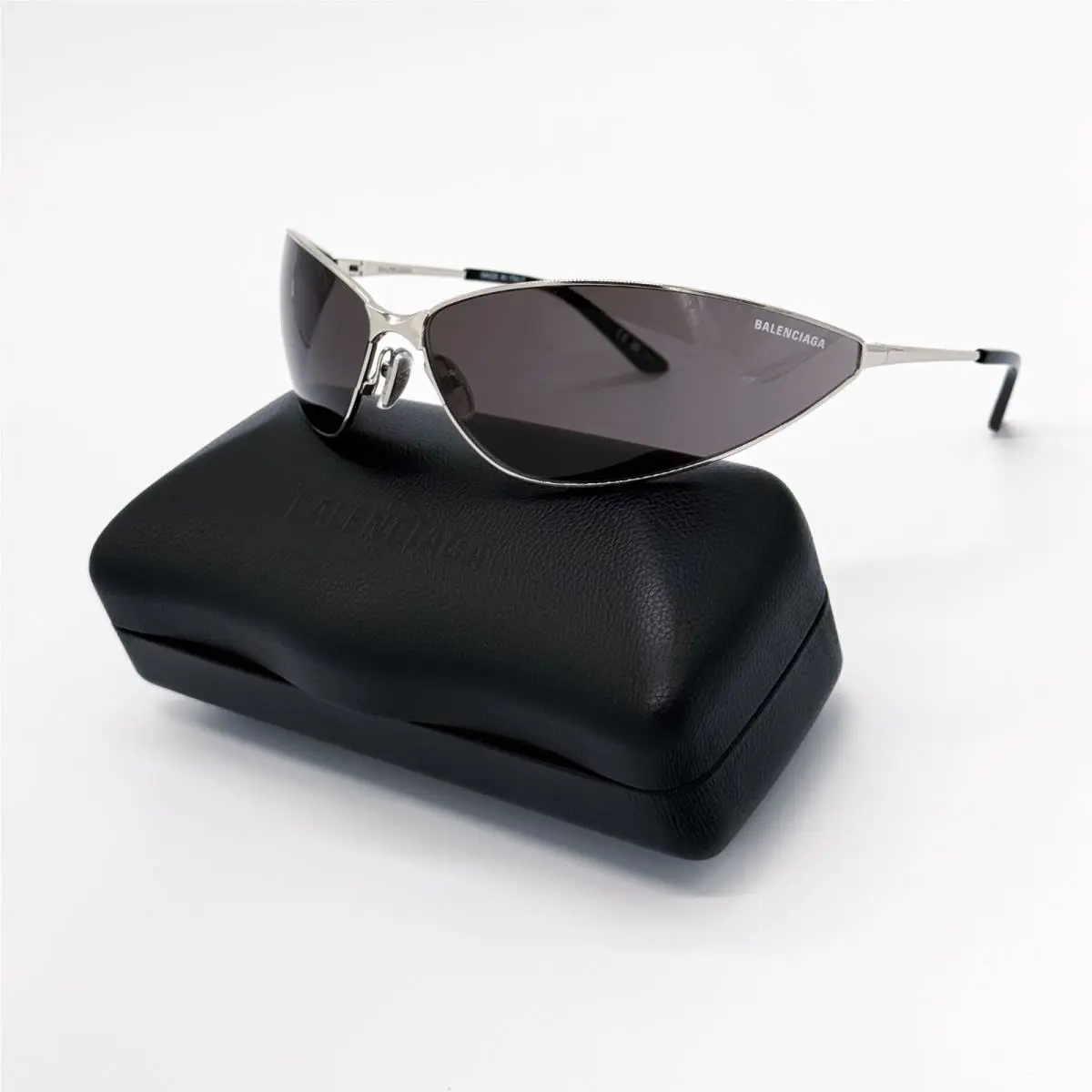 Balenciaga BB0315S 004 Sunglasses Silver Unisex Eyewear Balenciaga