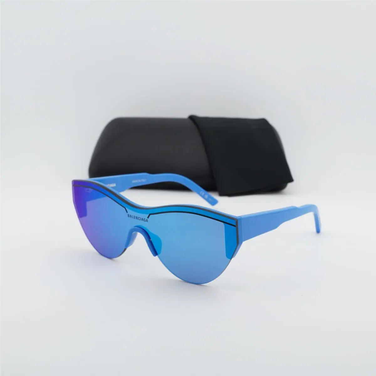 Balenciaga BB0004S 013 Blue/blue Mirror 99-1-145 Sunglasses