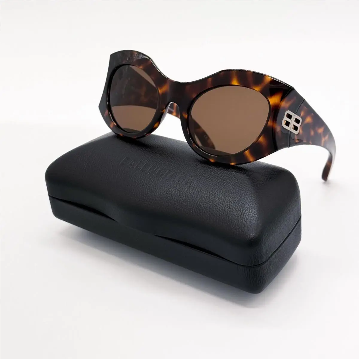 Balenciaga BB0256S 002 Sunglasses Brown Butterfly Women Eyewear Balenciaga