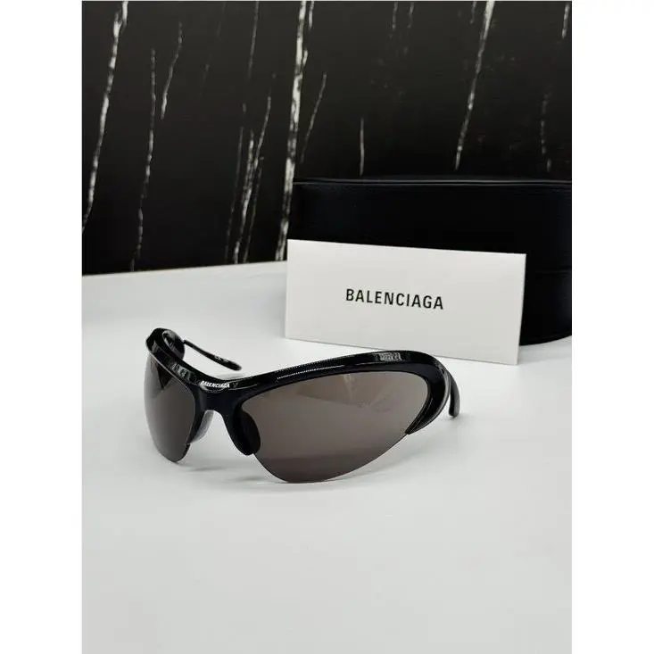 Balenciaga BB0232S 001 Black Unisex Sunglasses Balenciaga Eyewear
