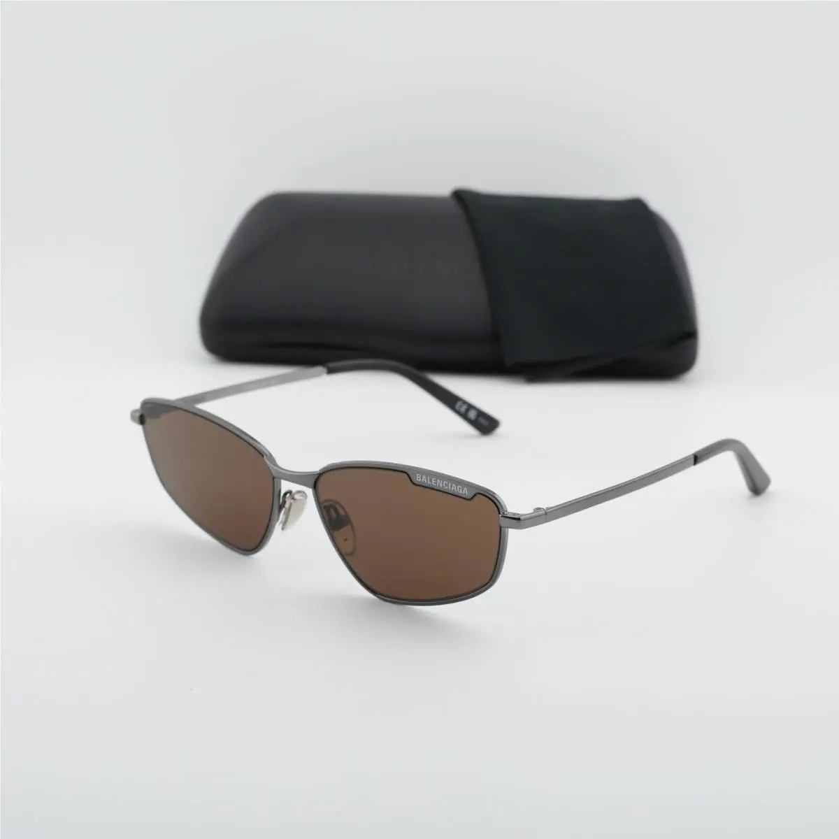 Balenciaga BB0277S 002 Dark Ruthenium/brown 60-16-145 Sunglasses