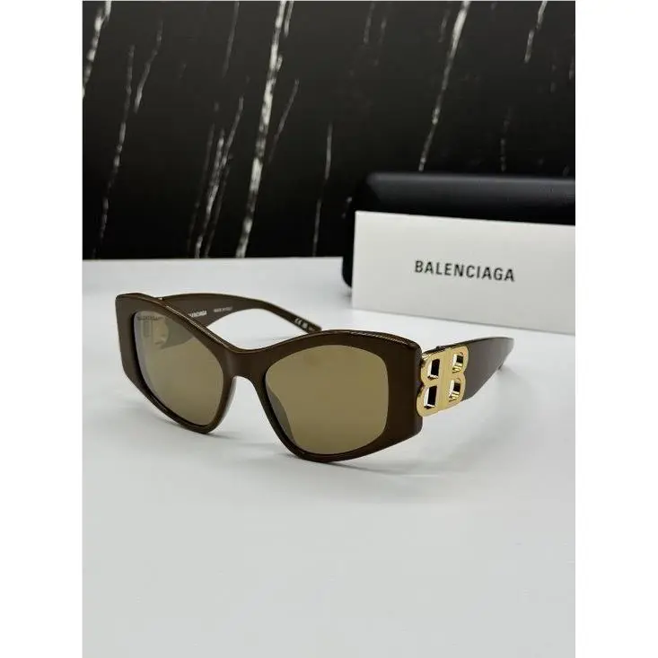 Balenciaga BB0287S 003 Brown Cat Eye Women Sunglasses Balenciaga Eyewear