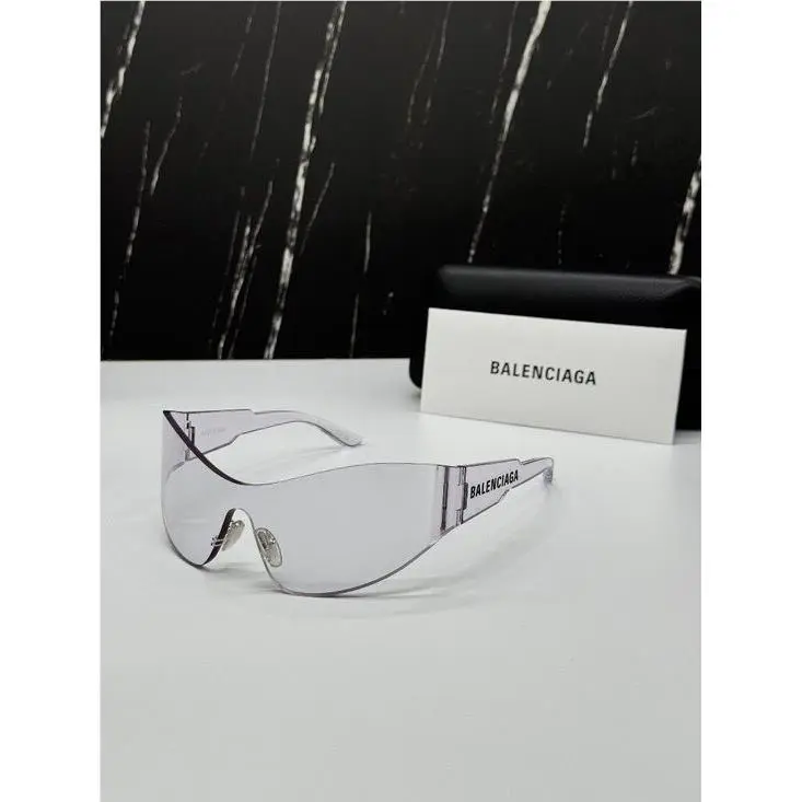 Balenciaga BB0257S 002 Clear Shield Unisex Sunglasses Balenciaga Eyewear
