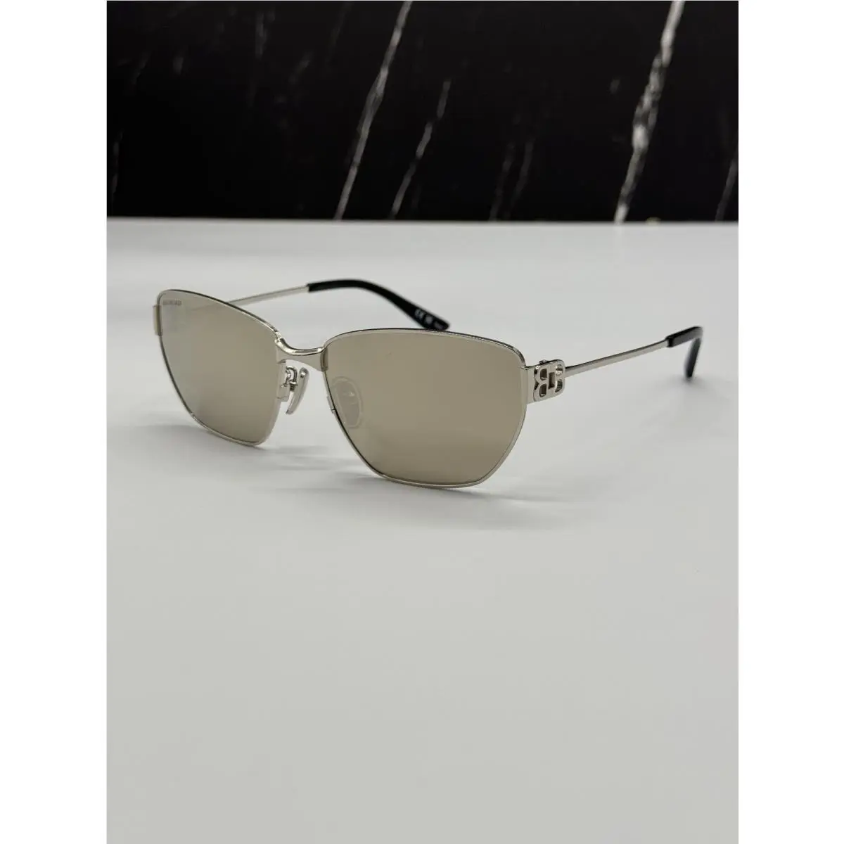 Balenciaga BB0337SK 006 Silver Women Sunglasses Balenciaga Eyewear