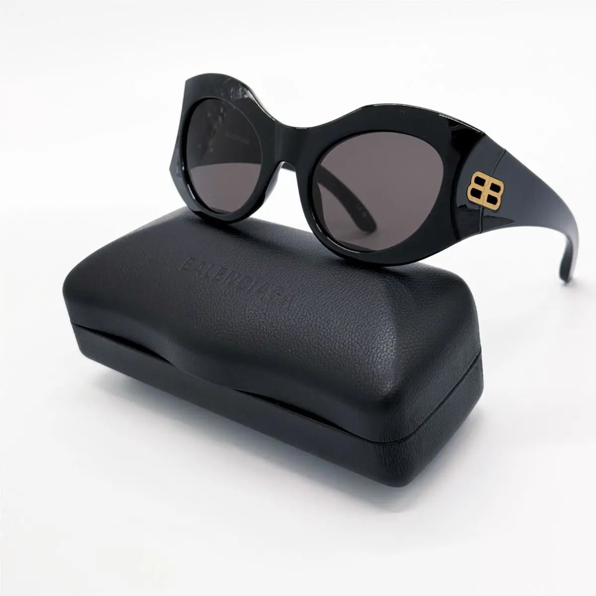 Balenciaga BB0256S 001 Sunglasses Black Butterfly Women Eyewear Balenciaga