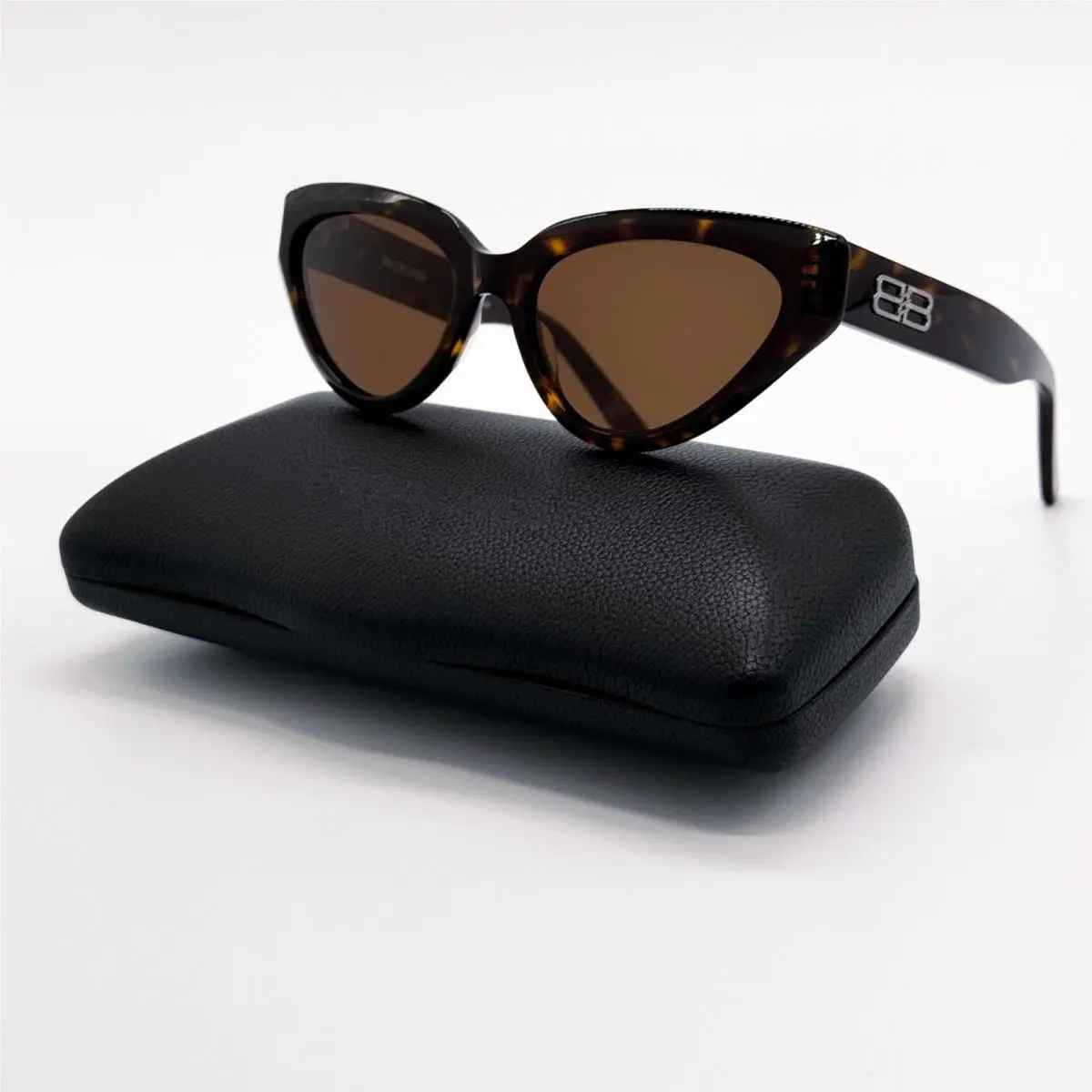 Balenciaga BB0270S 002 Sunglasses Havana Cat Eye Women Eyewear Balenciaga