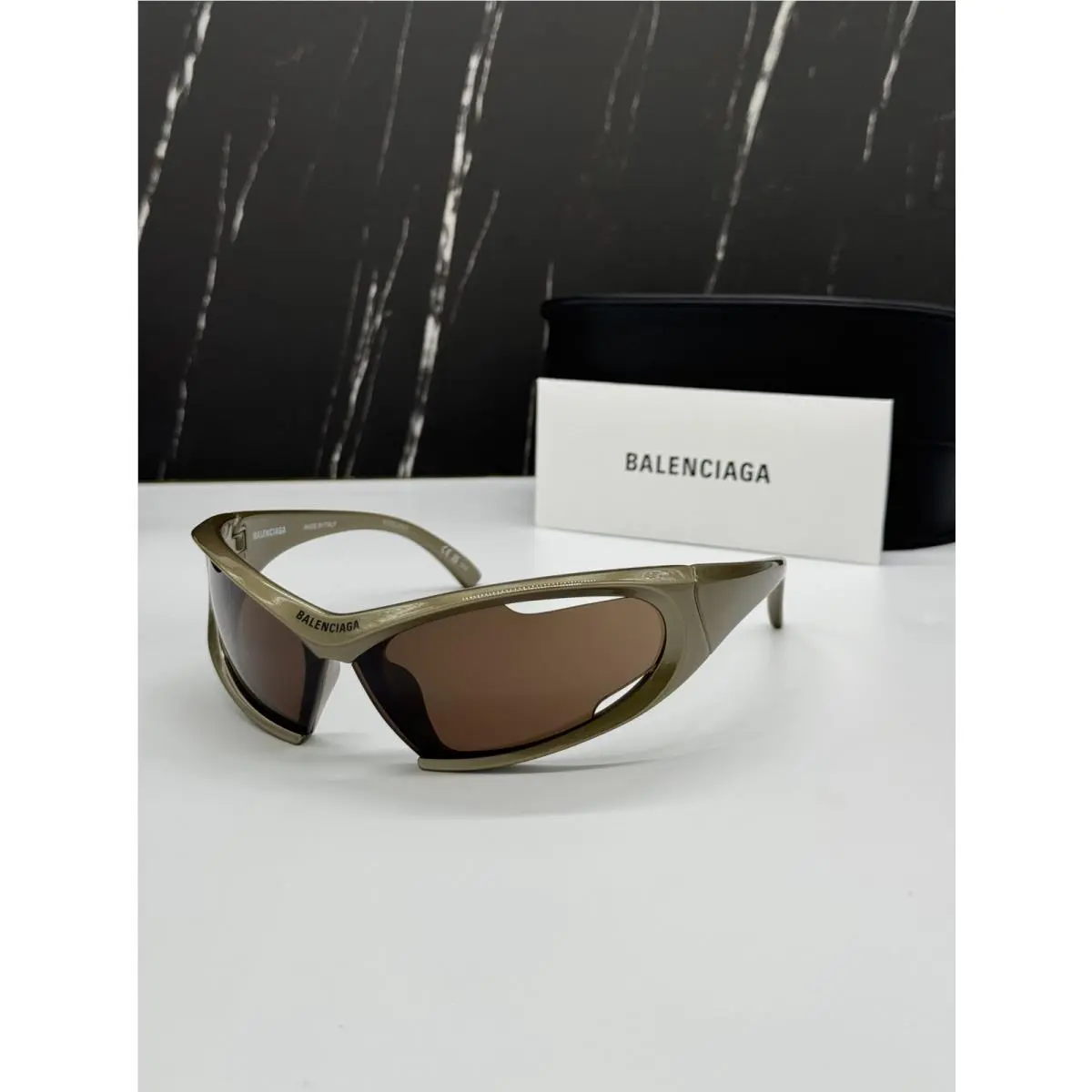 Balenciaga BB0318S 004 Bronze Unisex Sunglasses Balenciaga Eyewear