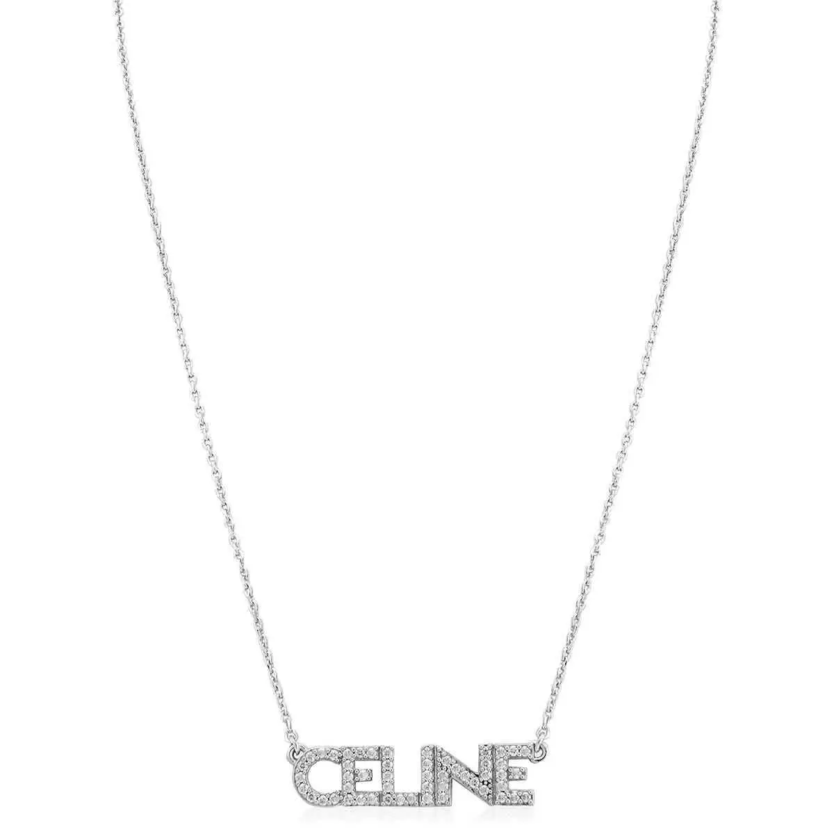 Celine Ladies Monochroms Strass Necklace