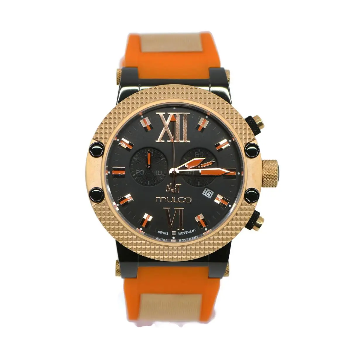 Nuit Two Tone Stainless Steel Wristwatch Model MW311010075 by Mulco