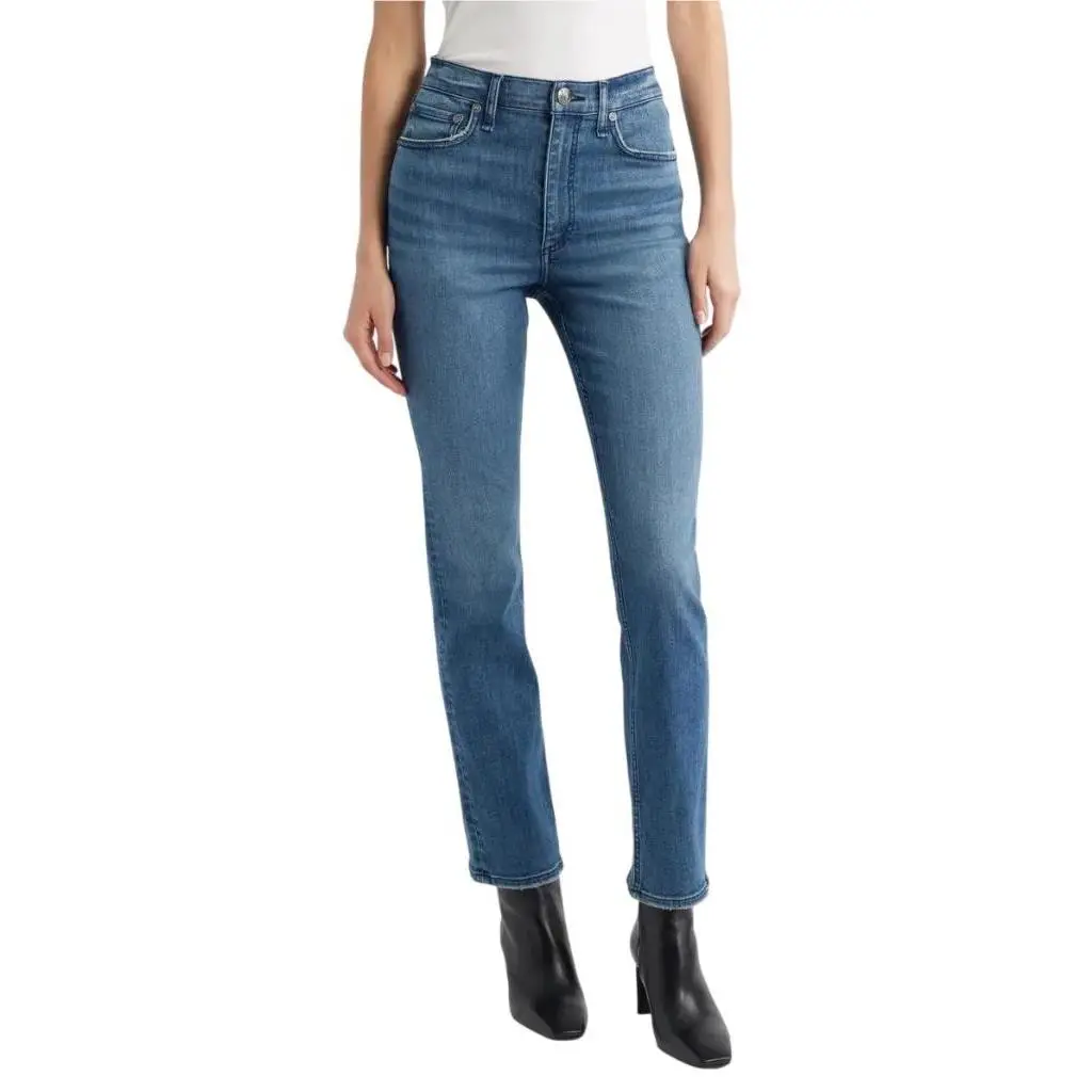 Rag Bone Flexi Wren High Waist Slim Jeans in Willow Size 27