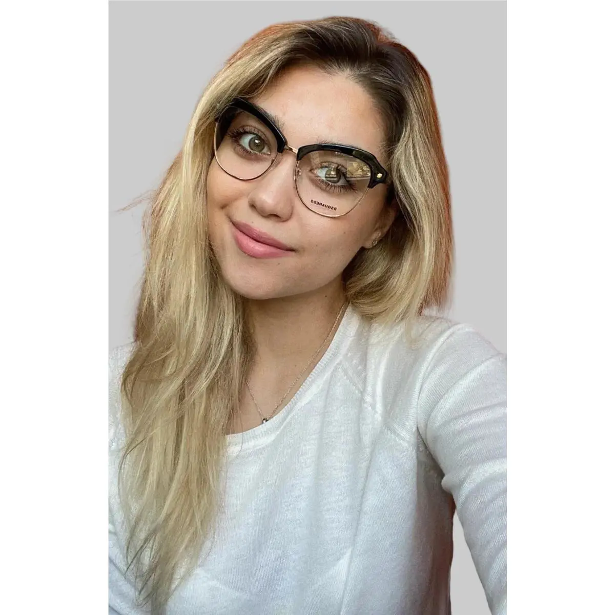 DSQUARED2 Oversized Black/gold Women`s Eyeglasses Frame