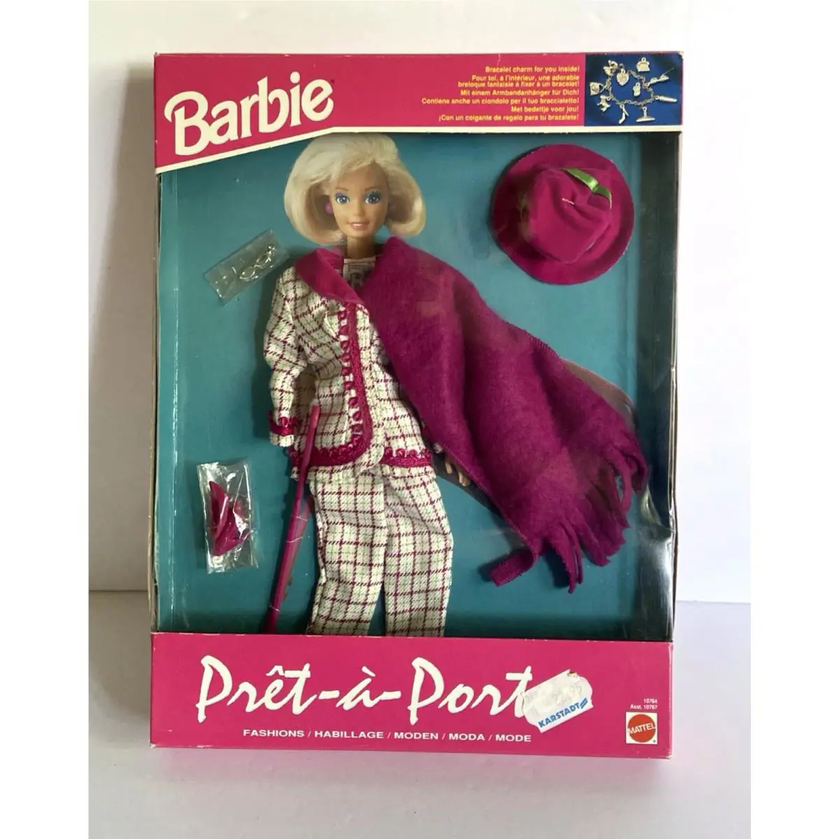 Pret a Porter Barbie Plaid Outfit Foreign Issue Nrfb 1993
