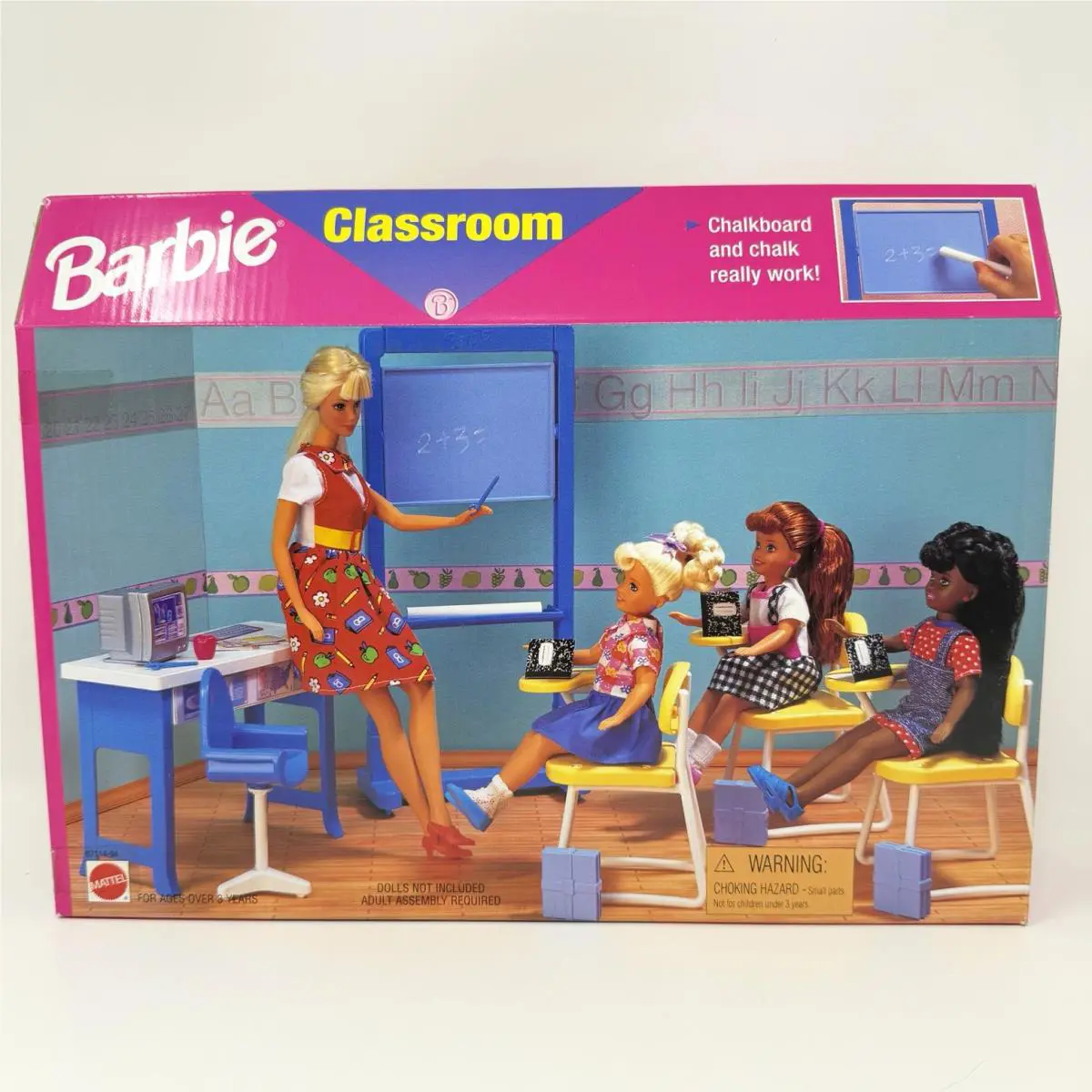 Vintage Barbie Classroom Playset 1998 Dollhouse 67114-94