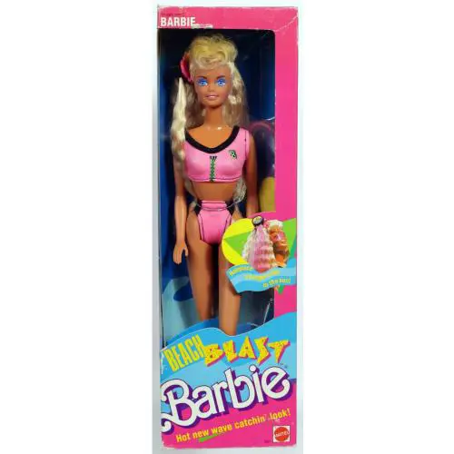 Vintage Beach Blast Barbie Doll - 3237 Never Removed From Box 1989 Mattel Inc
