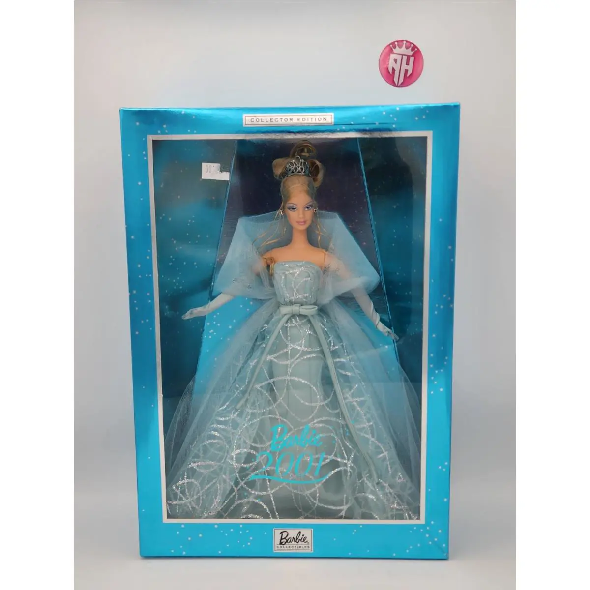 Barbie 2001 Year Collectors Edition Doll Aqua Blue Dress Nrfb