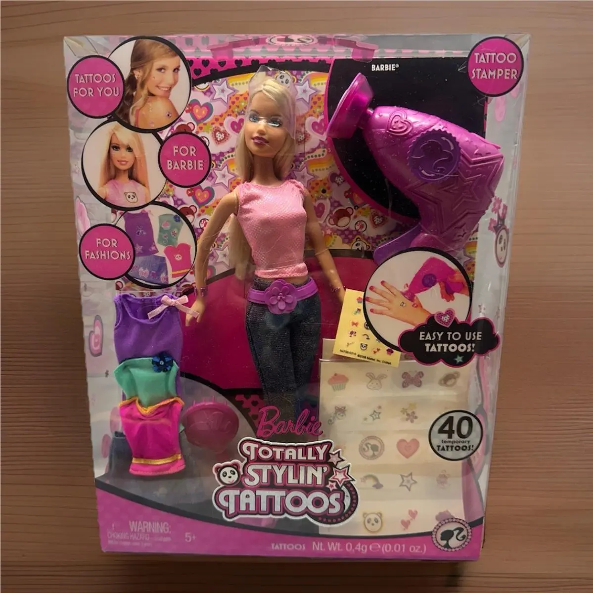 Barbie Totally Stylin’ Tattoos 2008 Mattel Toy Doll