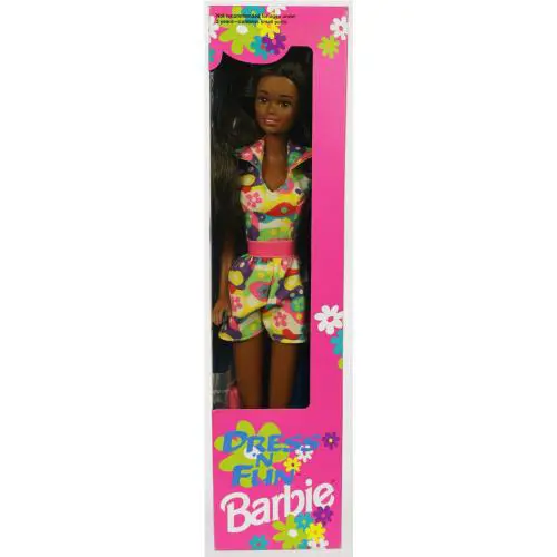 Dress n Fun Black Barbie Doll - 11103 Never Removed From Box 1993 Mattel Inc