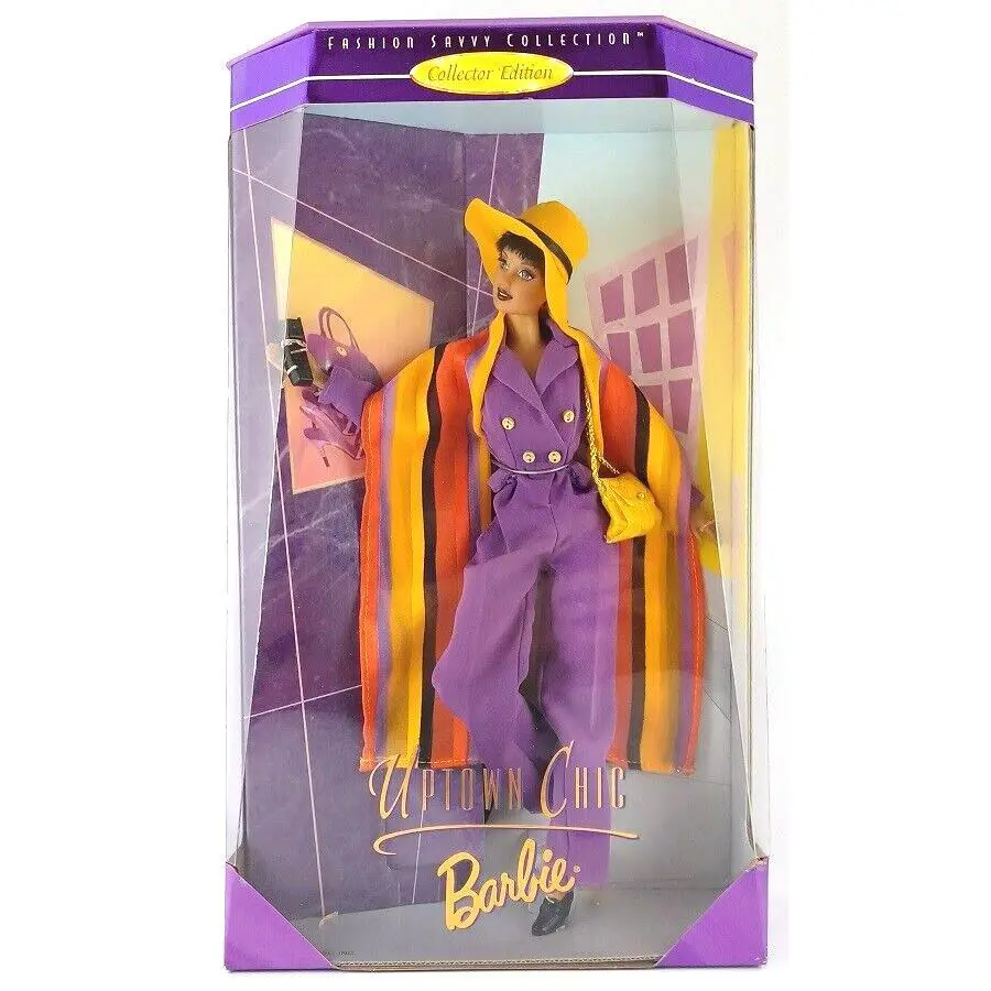 Barbie Uptown Chic Doll 1998 Fashion Savvy Collection Mattel 19632 Nrfb