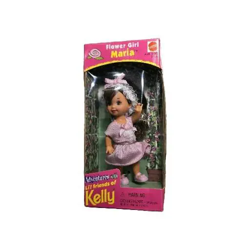 Flower Girl Maria Friend of Kelly Barbie`s Little Friend 1998 Nrfb Rare