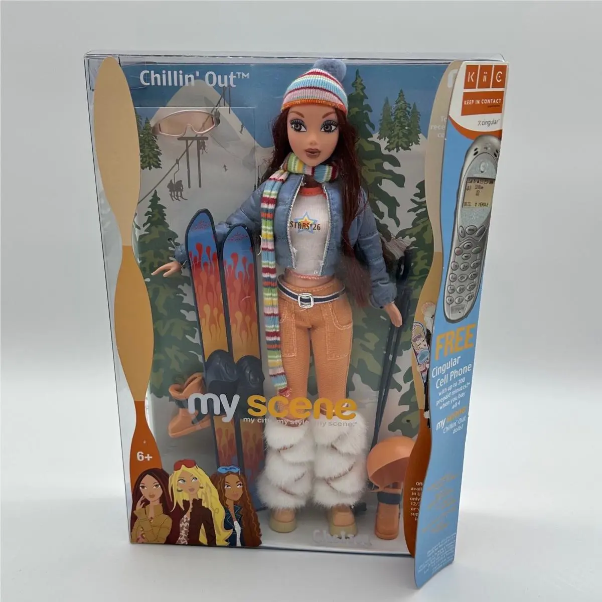 in The Box 2003 Mattel Barbie Doll My Scene Chillin` Out Chelsea Ski Y2K