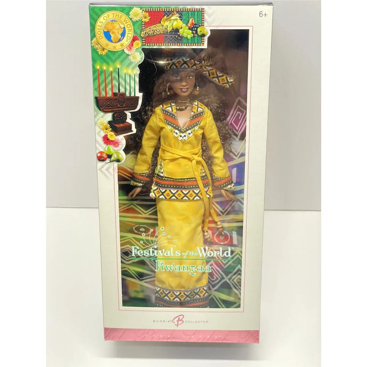 Barbie Kwanzaa Festivals of The World Doll Collector Pink Label 2006 Nrfb